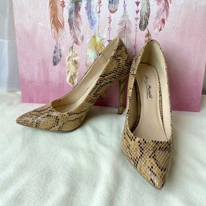 Animal print high heels Anne Michael/ Point toe